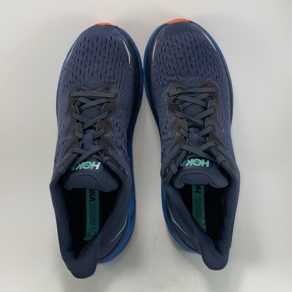 Hoka One One Clifton 8 Running Shoes Mens Size 12.5 Extra Wide EE Outer Space 2E - Picture 5 of 10